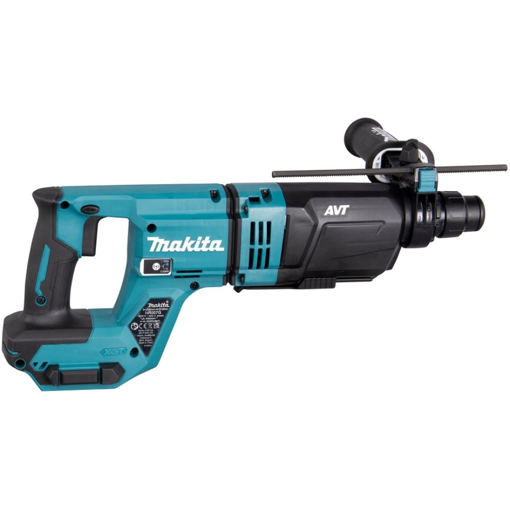 Аккумуляторный набор Makita, 40 В: перфоратор HR007 + угловая шлифмашина GA038, с 2 АКБ 5 Ач и ЗУ, в кейсе