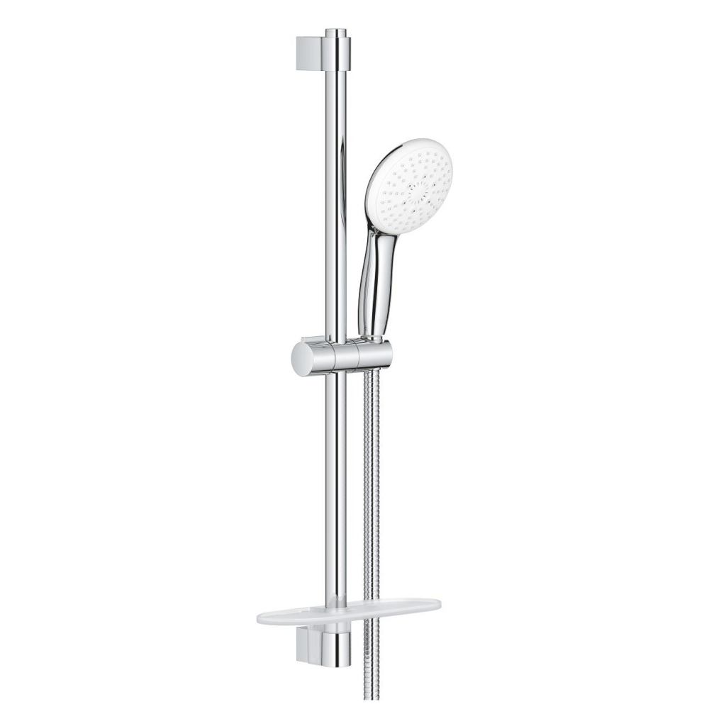 Душевой гарнитур GROHE Tempesta 110 с мыльницей, 3 режима струи, душевая штанга 600 мм, 7,4 л/мин, хром (26918003)