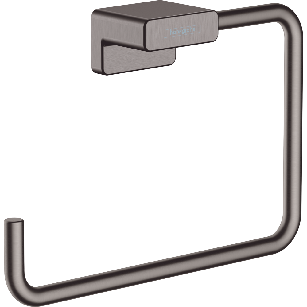 Держатель для полотенец hansgrohe AddStoris кольцевой 41754340, шлифованный черный хром