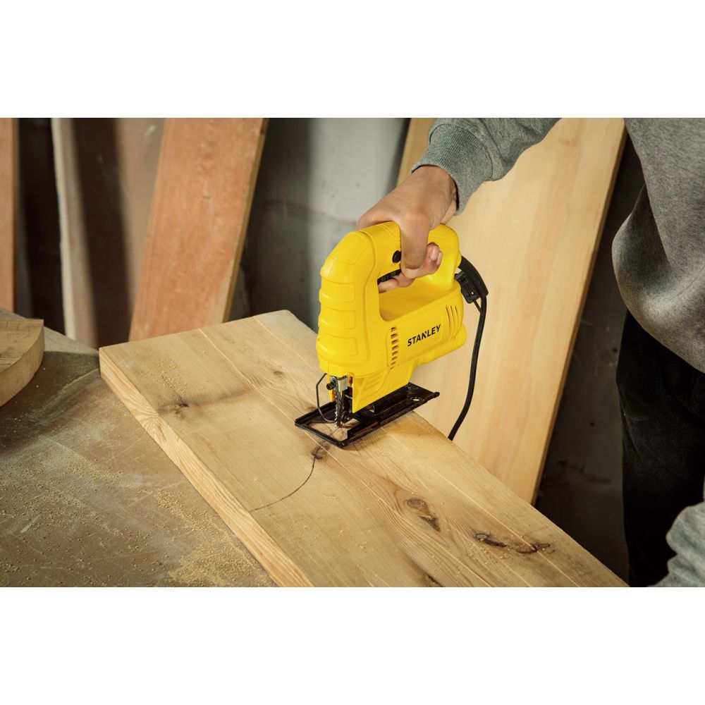 Лобзик 450 Вт, ход 19 мм, 3000 ход/мин, max глубина 65 мм STANLEY SJ45
