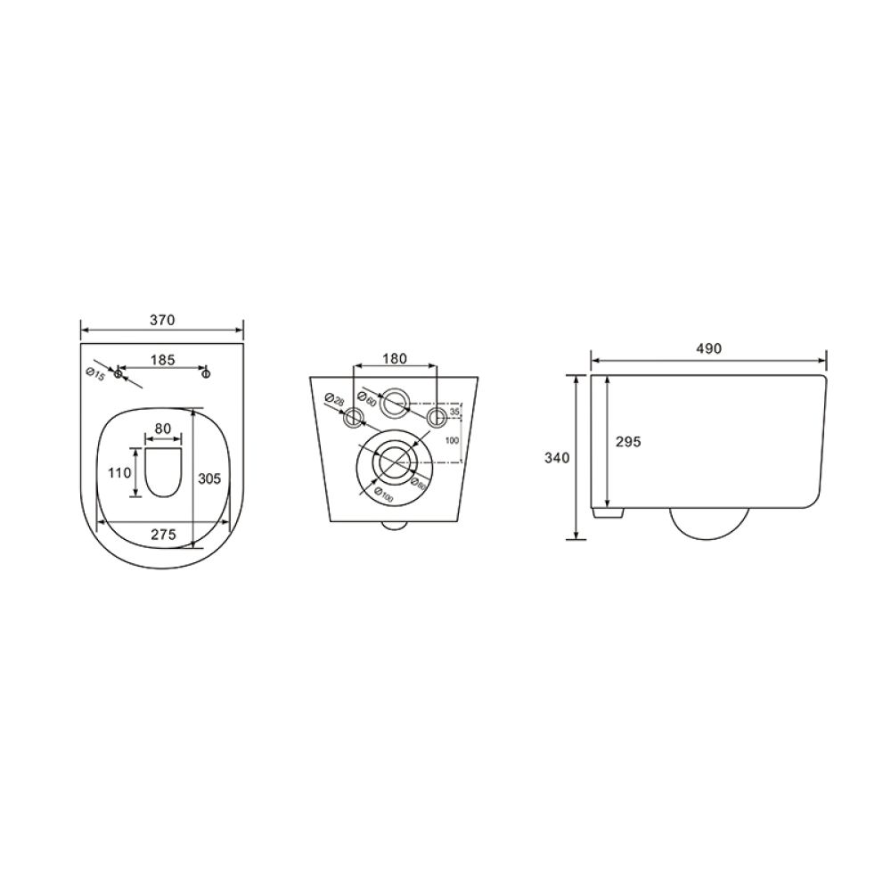 Комплект инсталляции GROHE 38772SH0 с унитазом Aquatek МИЯ и сиденьем с микролифтом (NW0160/S)