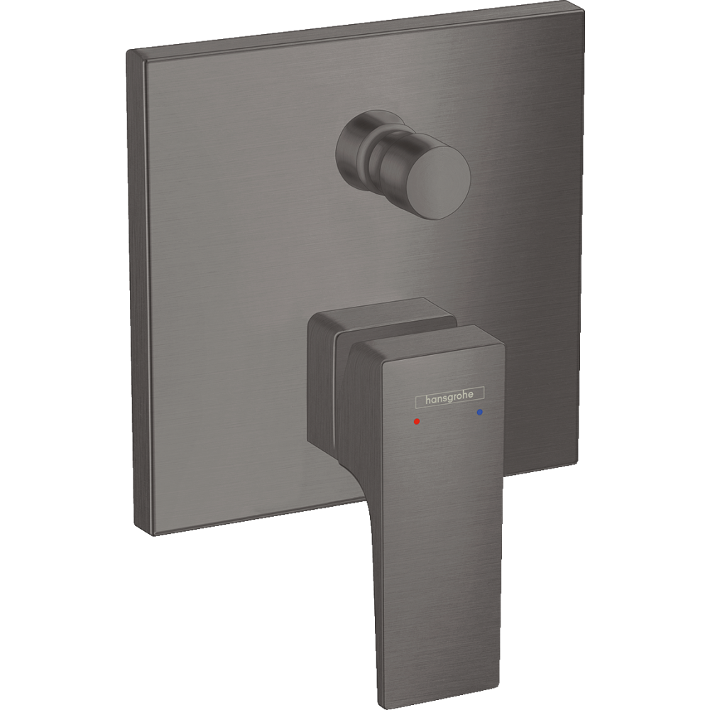 Внешняя часть смесителя для ванны hansgrohe Metropol скрытого монтажа 32545340, шлифованный черный хром