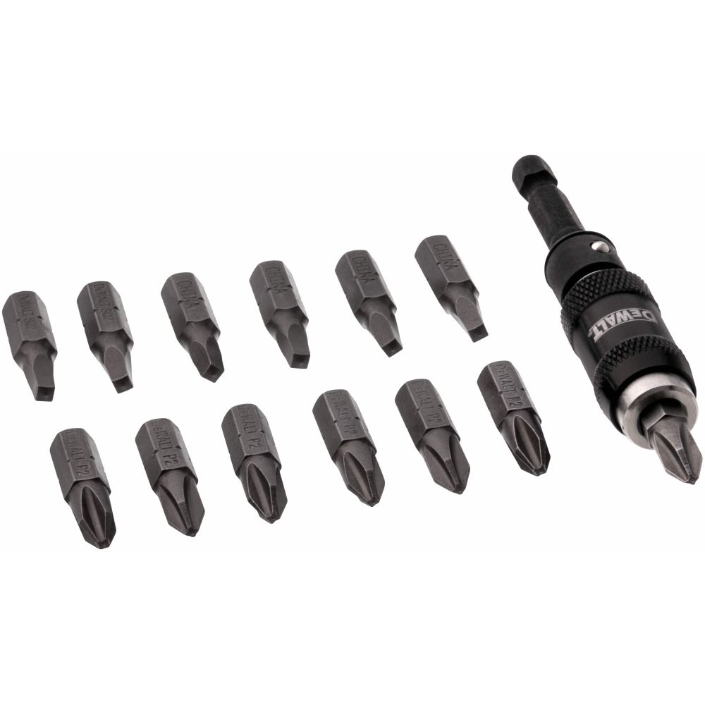 Набор бит DEWALT DWPVTC14, с магнитным держателем, PH2/SQ2, 25 мм, 14 шт. (DWPVTC14-XJ)