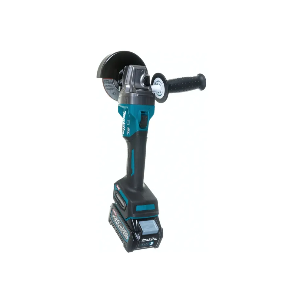Аккумуляторная шлифовальная машина Makita GA004GM201, 40 В, 115 мм, 8500 об/мин, с 2 АКБ 4 Ач и ЗУ