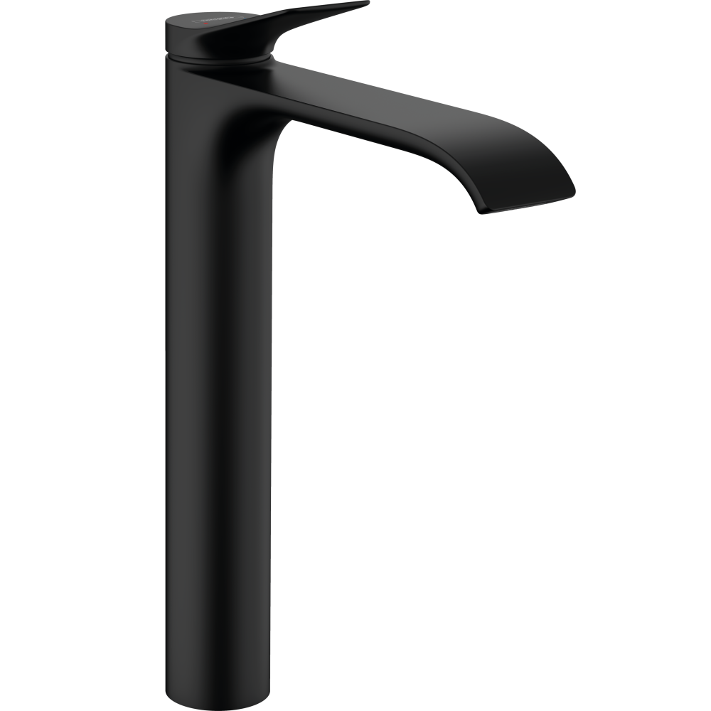 Смеситель для раковины hansgrohe Vivenis 250 со сливным гарнитуром 75040670, матовый черный