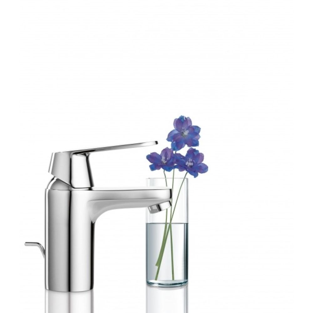 Смеситель для раковины GROHE Eurosmart Cosmopolitan с донным клапаном, низкий излив, хром (32825000)