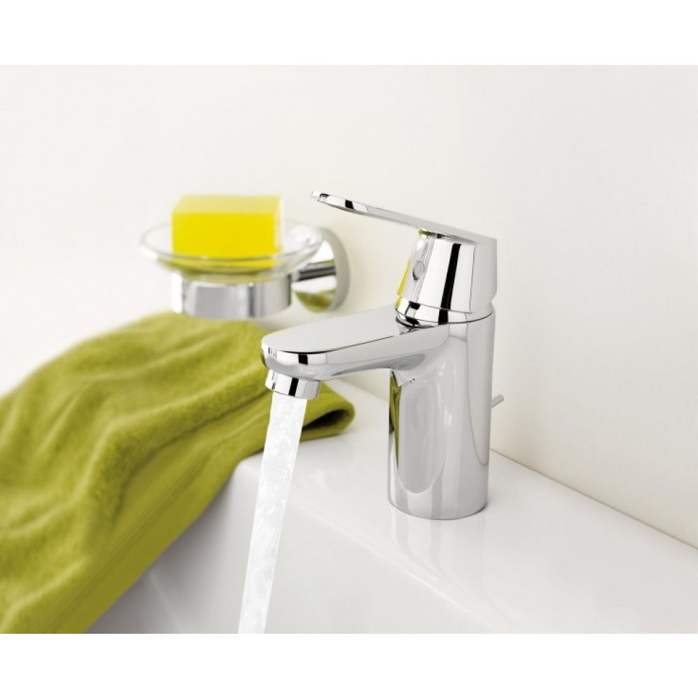Смеситель для раковины GROHE Eurosmart Cosmopolitan с донным клапаном, низкий излив, хром (32825000)