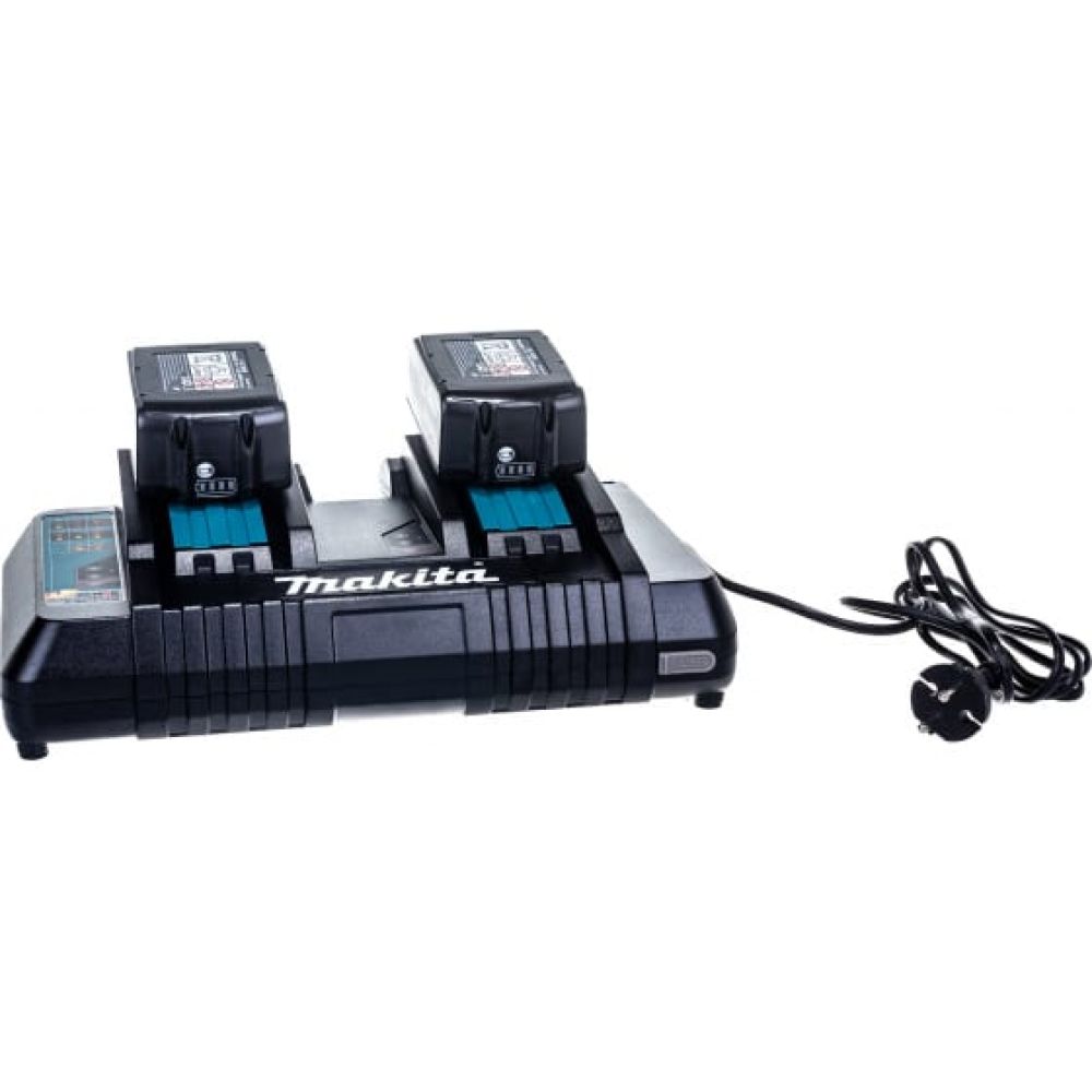 Набор Makita: 2 аккумулятора BL1850B, Li-Ion, 18 В, 5 Ач и двойное быстрое ЗУ DC18RD, 7.2-18 В, 2x9 А, 191L75-3