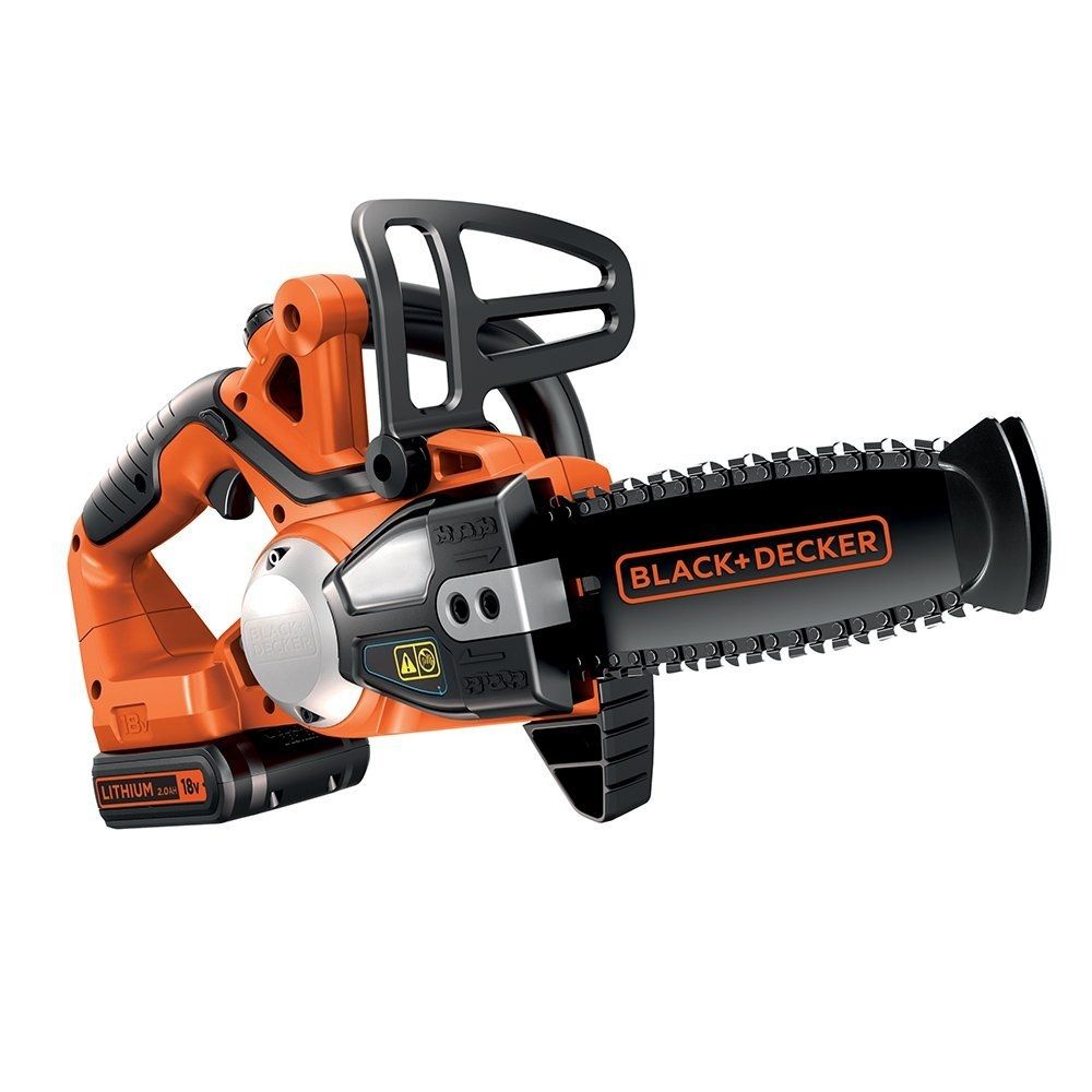 Пила аккумуляторная цепная BLACK+DECKER GKC1820L20, 18В, 2Ач, 20 см, с аккумулятором и ЗУ