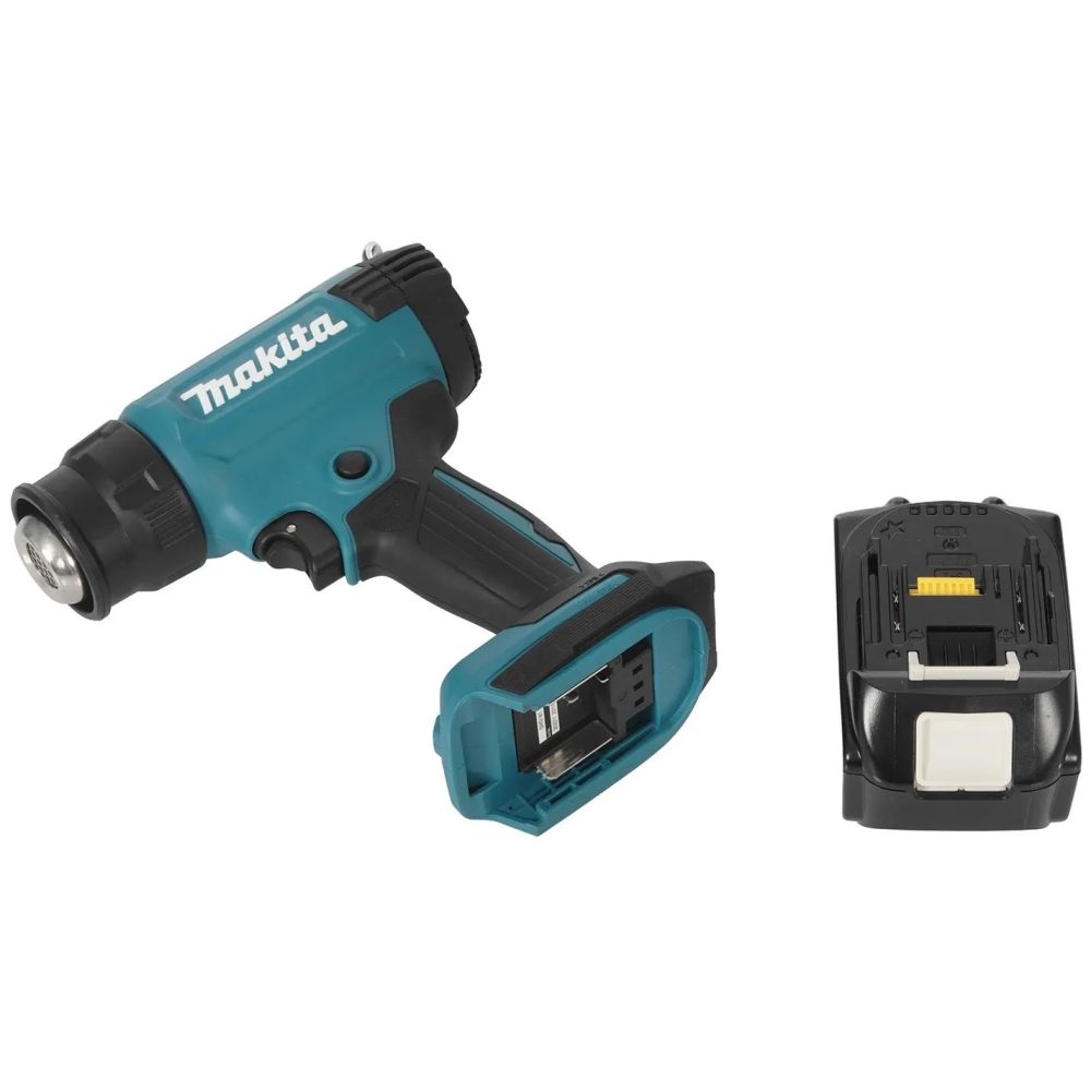 Аккумуляторный тепловой пистолет (фен) Makita LXT 18В, 1 режим, 550°, АКБ 5.0 Ач, З/У, кейс MakPac, DHG181RT1J