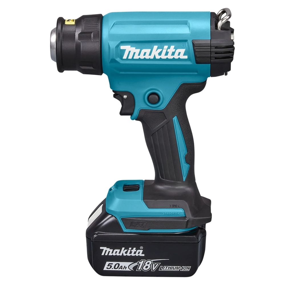 Аккумуляторный тепловой пистолет (фен) Makita LXT 18В, 1 режим, 550°, АКБ 5.0 Ач, З/У, кейс MakPac, DHG181RT1J