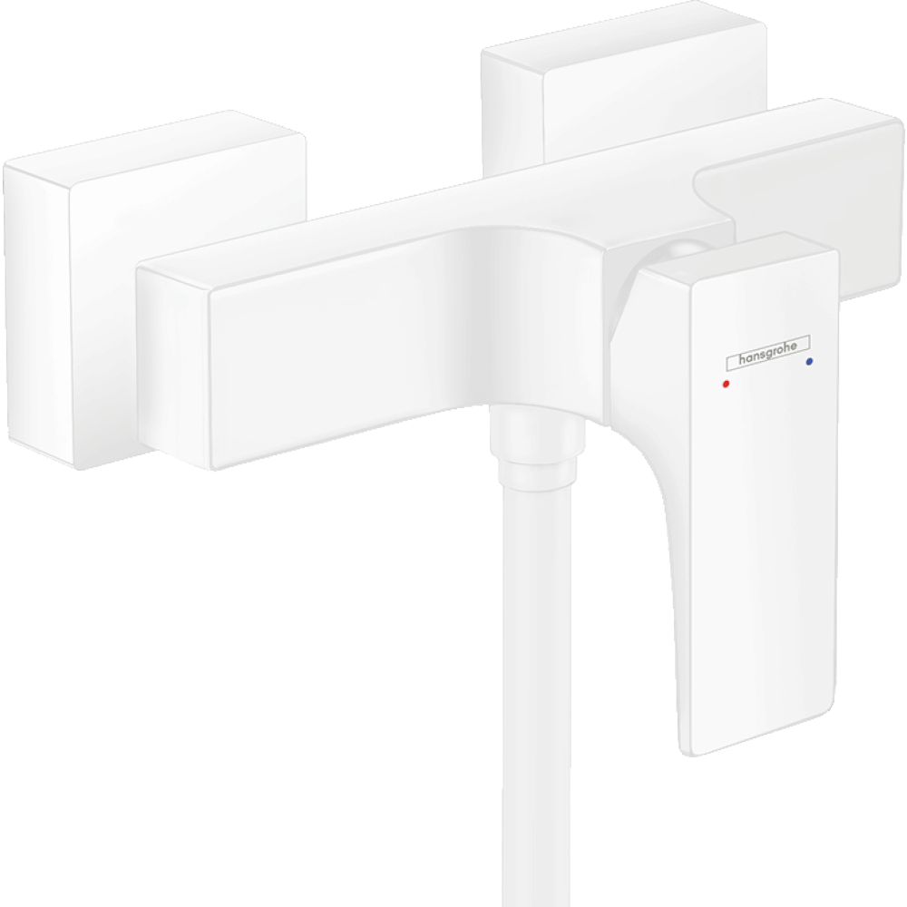 Смеситель для душа hansgrohe Metropol внешнего монтажа 32560700, матовый белый