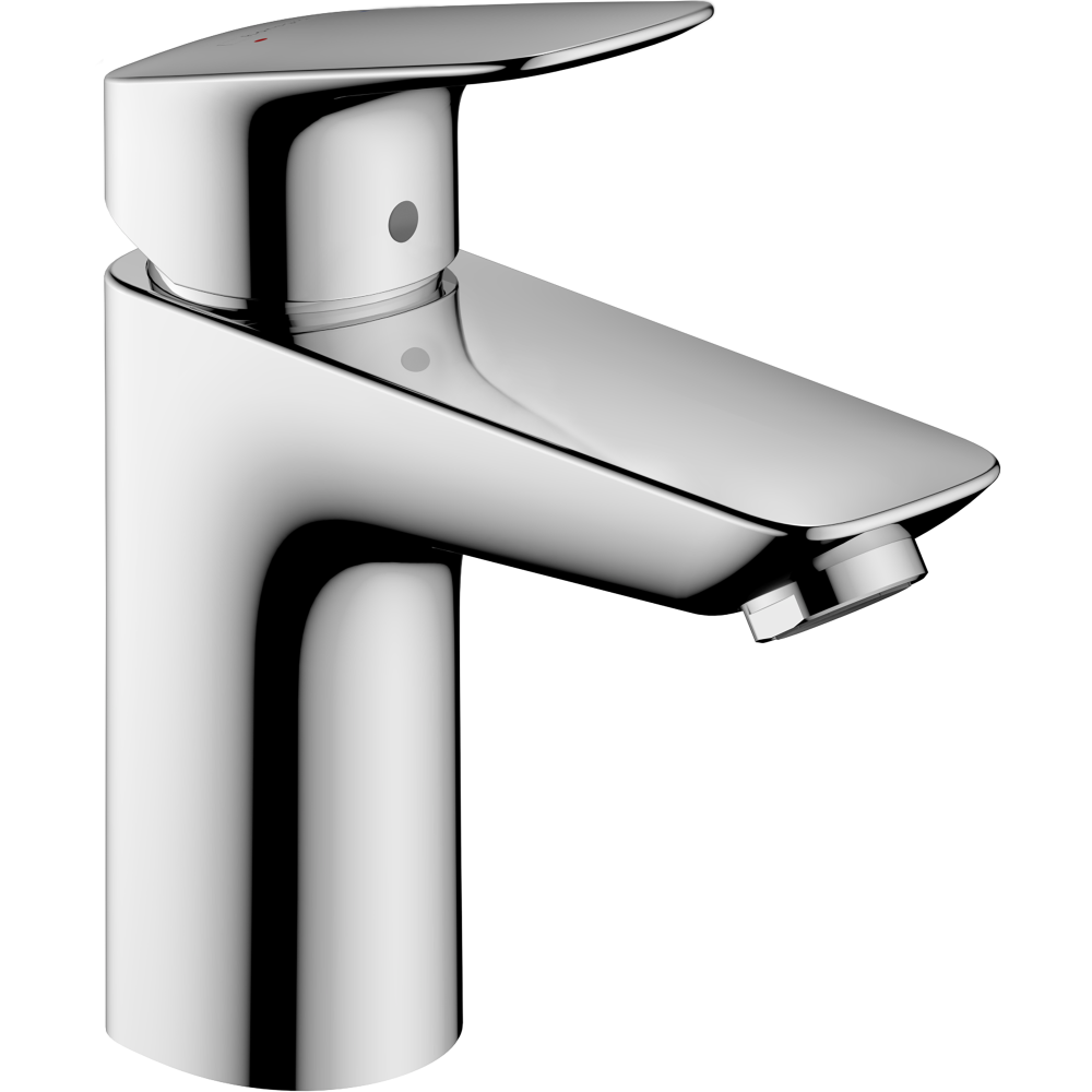 Смеситель для раковины hansgrohe Logis 100, со сливным гарнитуром 71100000, хром