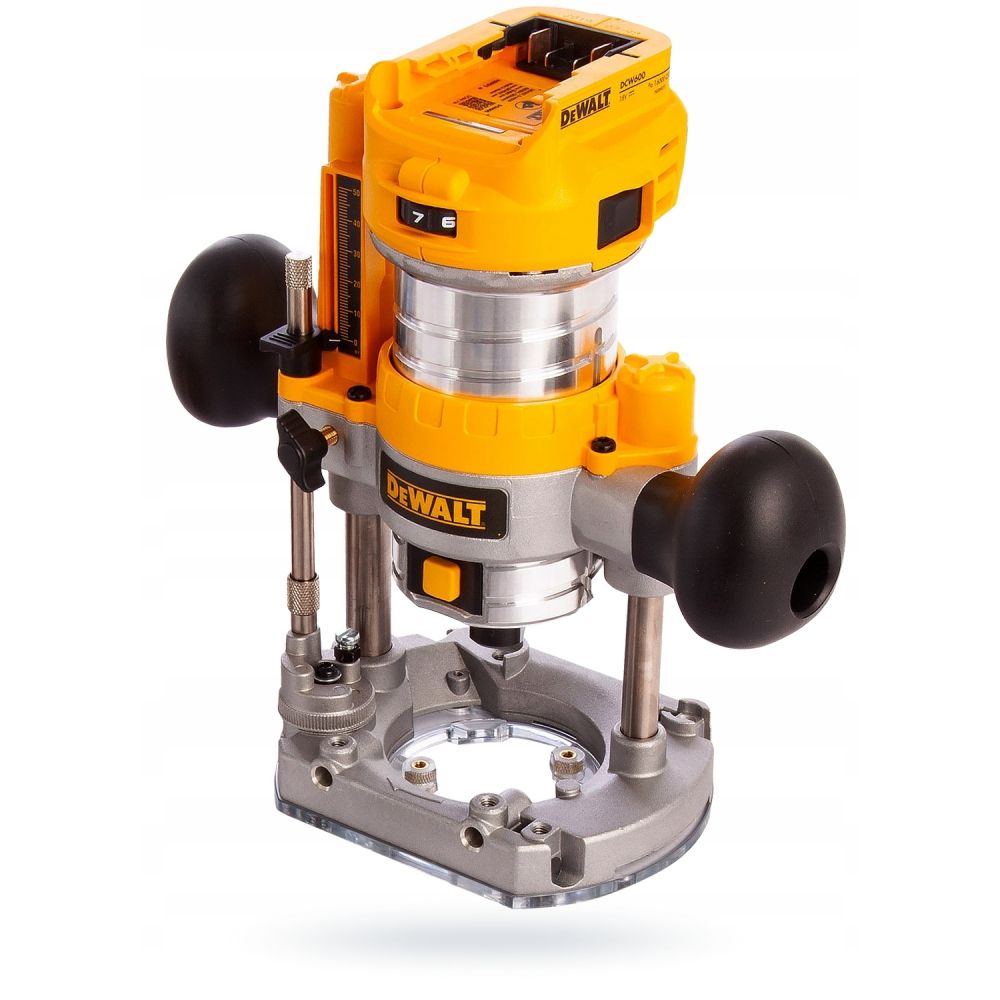 Аккумуляторный вертикальный фрезер DEWALT DCW604P2, 18 В, 25500 об/мин, 55 мм, с 2 АКБ 5 Ач и ЗУ, в кейсе TSTAK (DCW604P2-QW)
