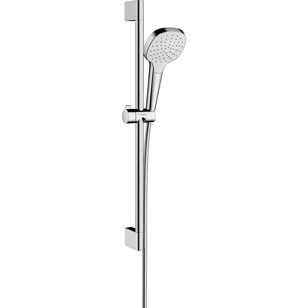Душевой гарнитур hansgrohe Croma Select E 110 1jet со штангой 65 см 26584400, белый/хром