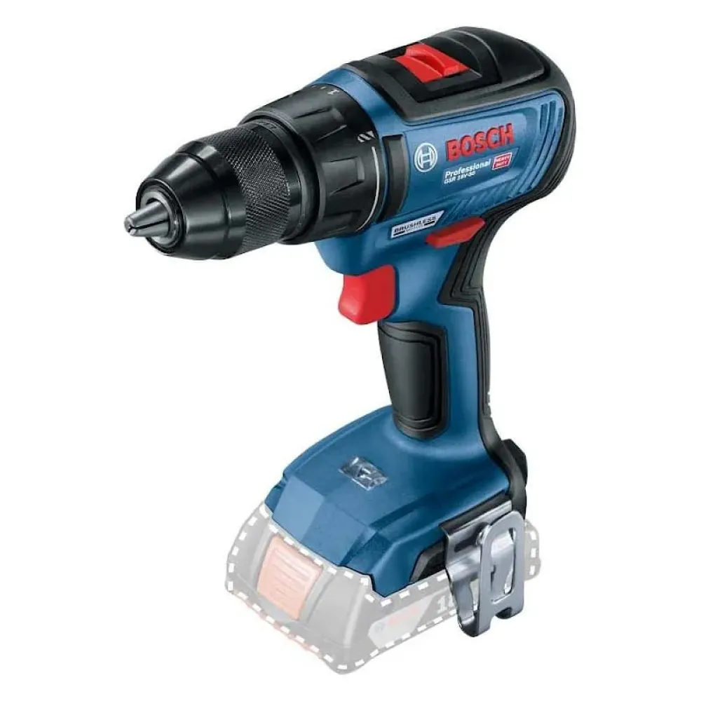 Аккумуляторная дрель-шуруповерт Bosch GSR 18V-50, 18 В, 1800 об/мин, без АКБ и ЗУ (0.601.9H5.006)