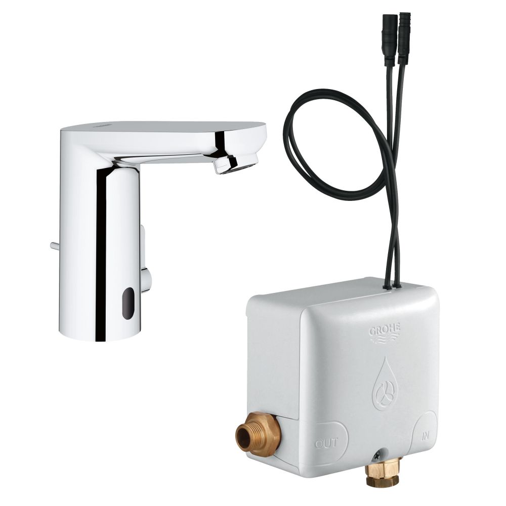 Смеситель для раковины GROHE Eurosmart Cosmopolitan E Powerbox инфракрасный, хром (36386001)
