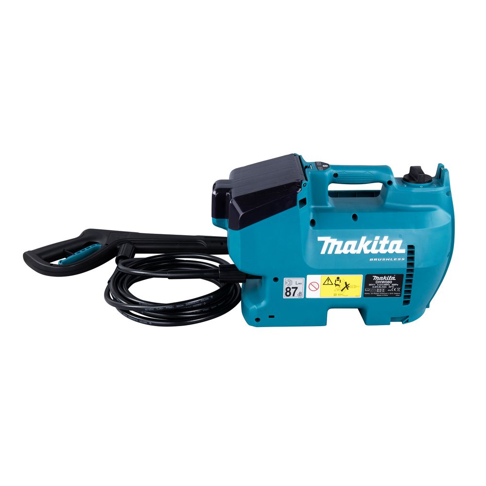 Аккумуляторная мойка высокого давления Makita DHW080ZK, 2x18 В, 80 бар, 378 л/ч, без АКБ и ЗУ