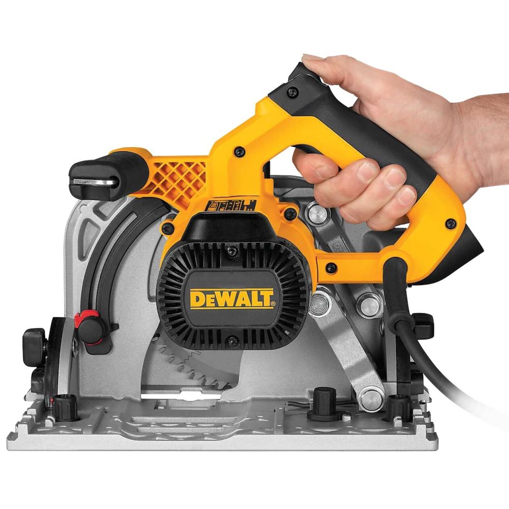 Дисковая пила DEWALT DWS520KTR, 1300 Вт, 165 мм, 4000 об/мин, в кейсе TSTAK, с направляющей (DWS520KTR-QS)