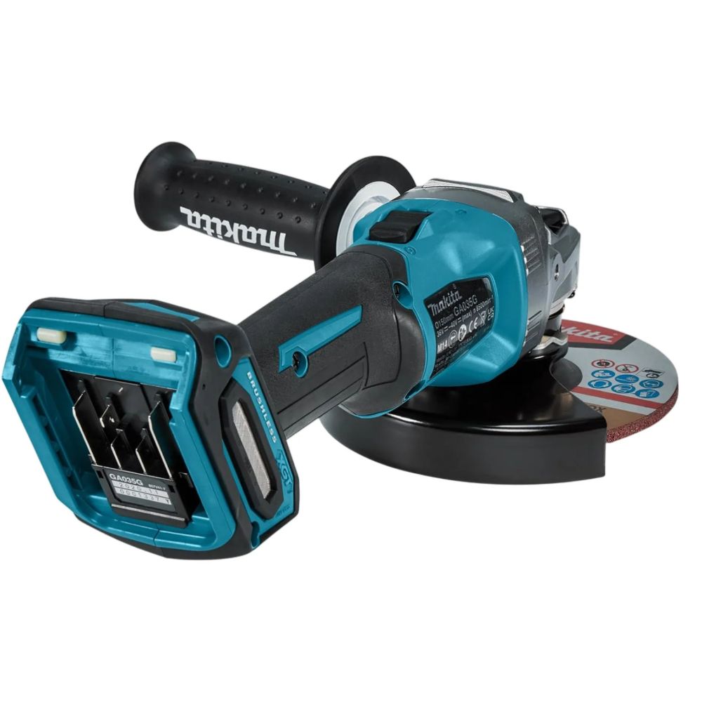 Аккумуляторная угловая шлифмашина Makita GA035GZ, 40 В, 150 мм, 8500 об/мин, без АКБ и ЗУ