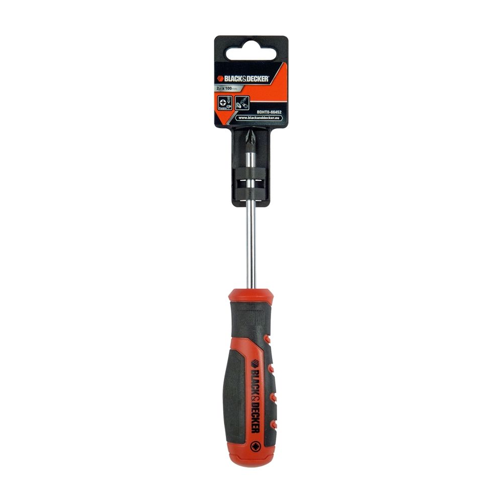Отвертка BLACK+DECKER под шлиц Pozidriv BDHT0-66452, 2pz x 100мм