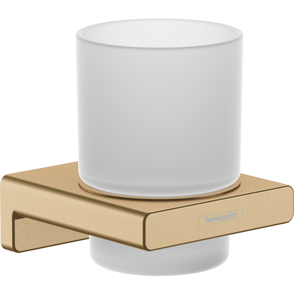 Стакан для зубных щеток hansgrohe AddStoris 41749140, шлифованная бронза