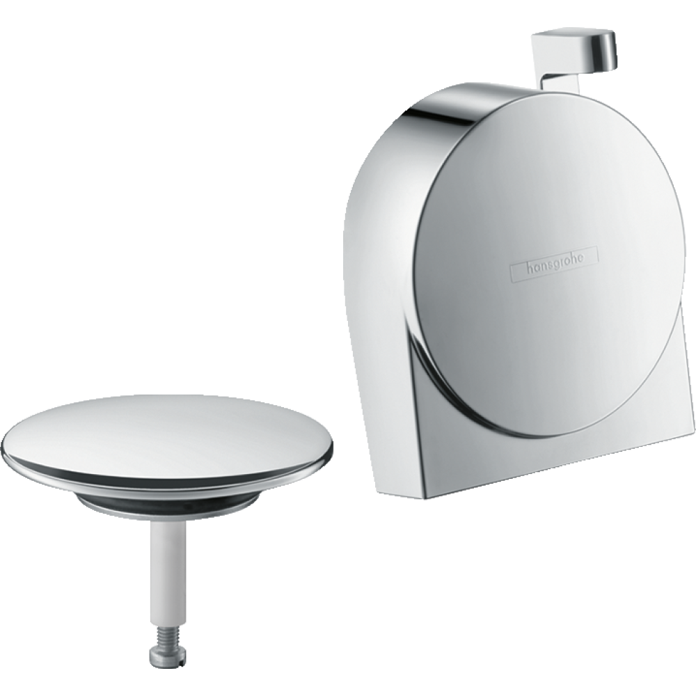 Внешняя часть системы налива/слива-перелива для ванны hansgrohe Exafill S 58117820, шлифованный никель