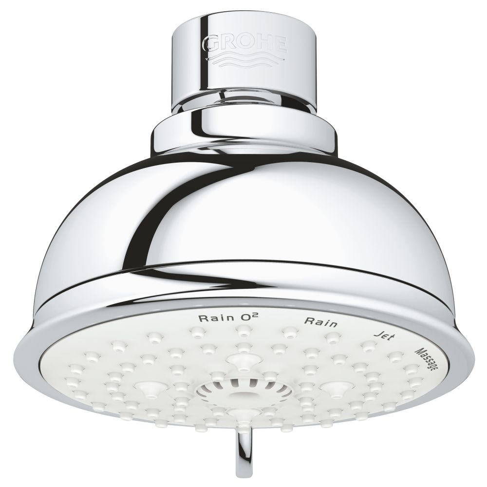 Верхний душ GROHE Tempesta Rustic 100, 9,5 л/мин, 4 режима, хром (27610001)