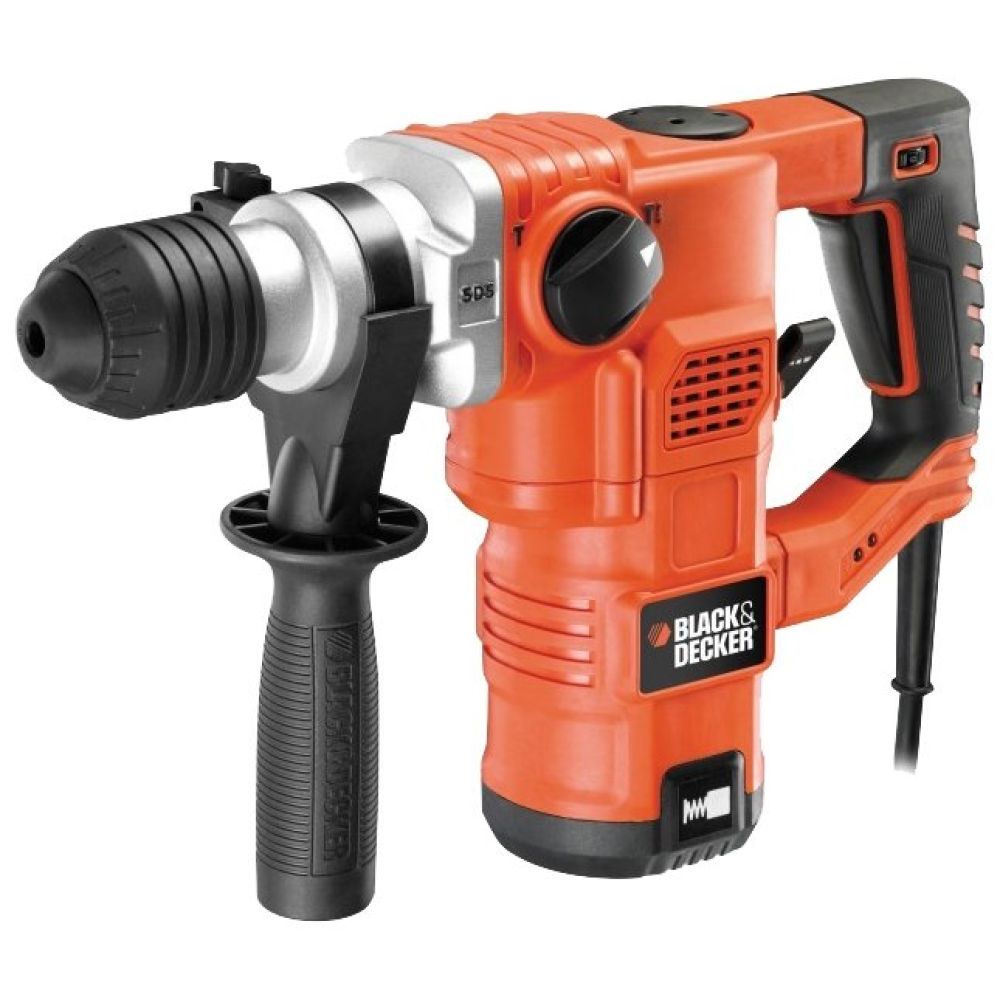 Перфоратор SDS+ BLACK+DECKER KD1250K, 1250 Вт, 2.4 Дж