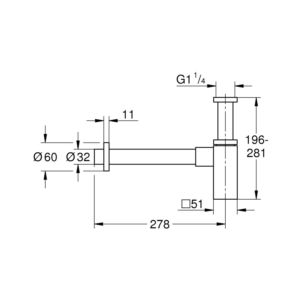 Сифон для раковины GROHE (40564A00)