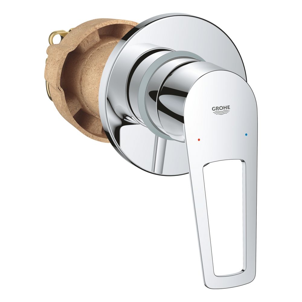 Смеситель для душа GROHE BauLoop в комплекте с монтажной частью, хром (29042001)