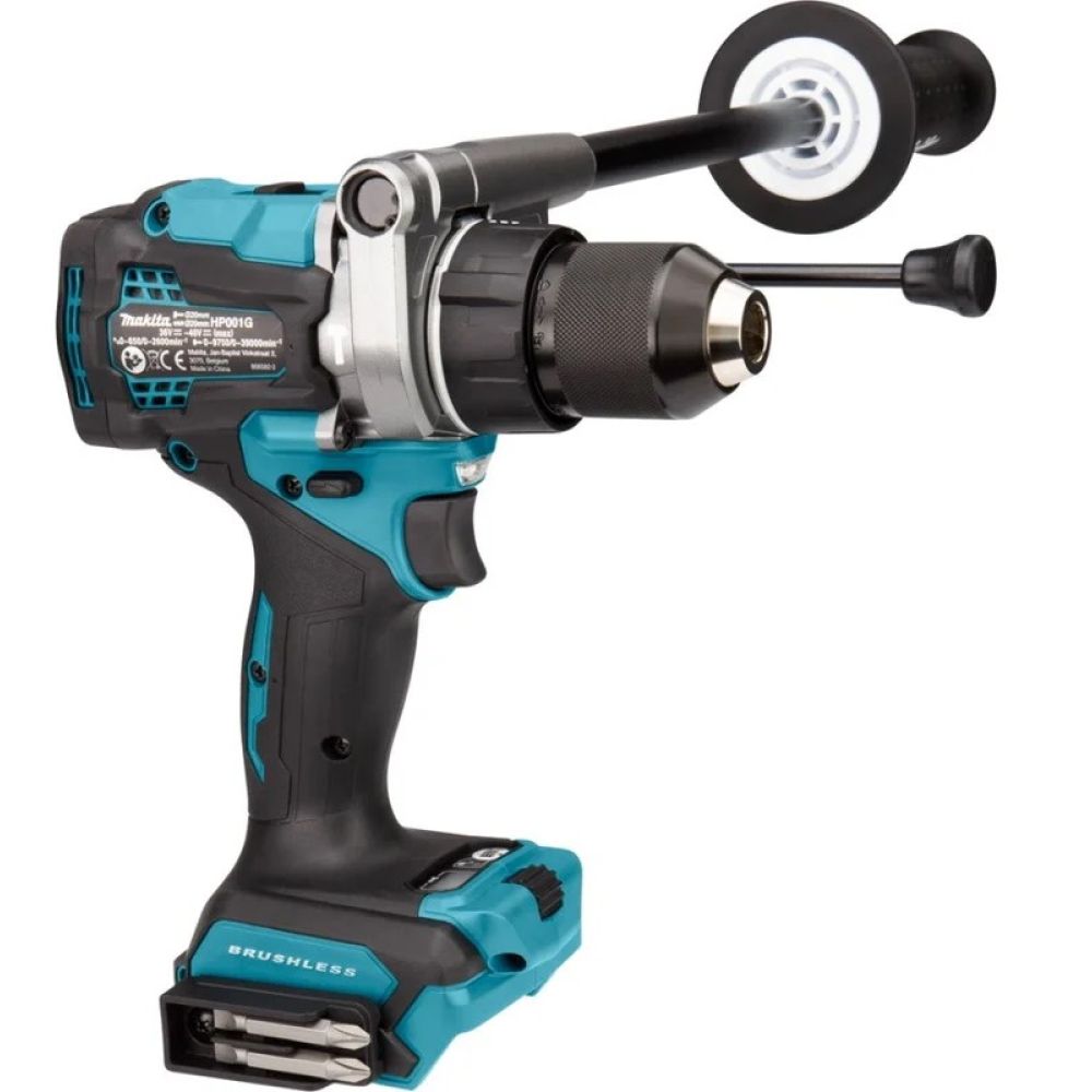 Аккумуляторная ударная дрель-шуруповерт Makita HP001GZ, 40 В, 2500 об/мин, 39000 уд/мин, без АКБ и ЗУ