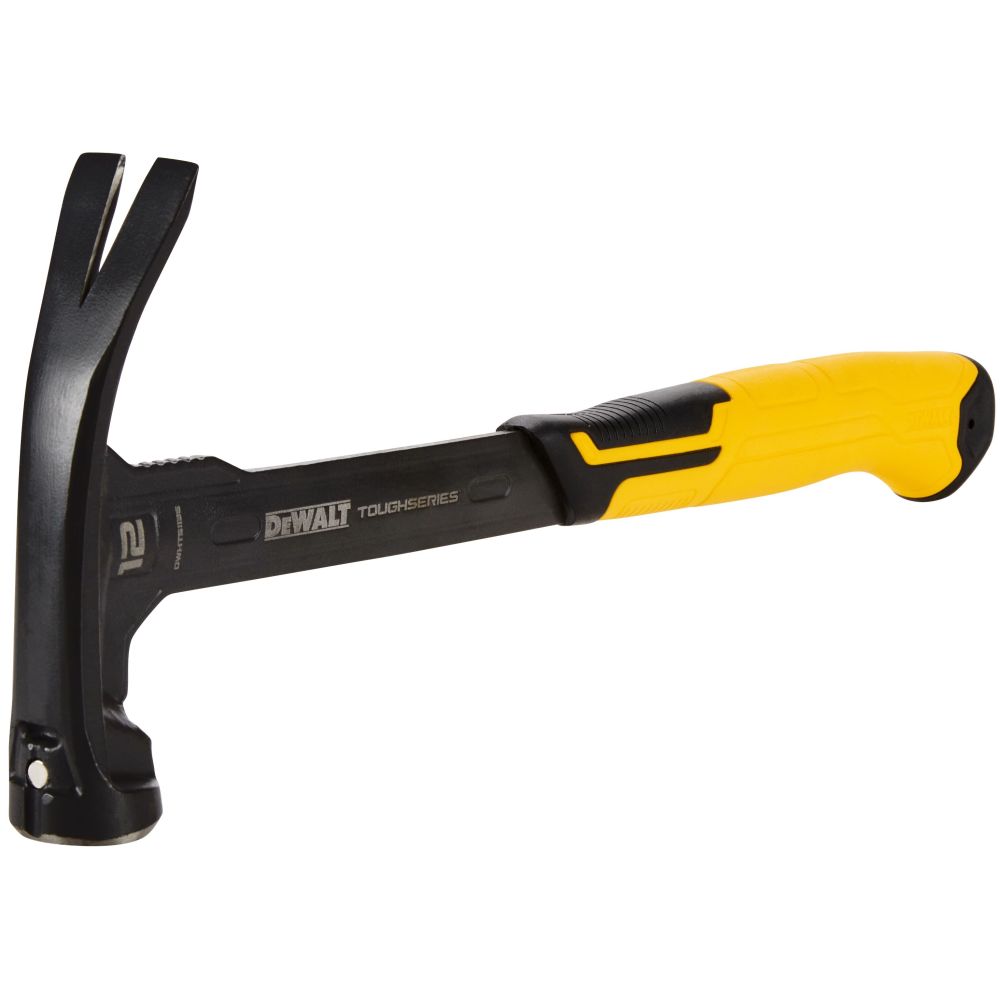 Молоток с прямым заострённым гвоздодёром DEWALT TOUGHSERIES, облегчённый, 340 г (DWHT51135X)