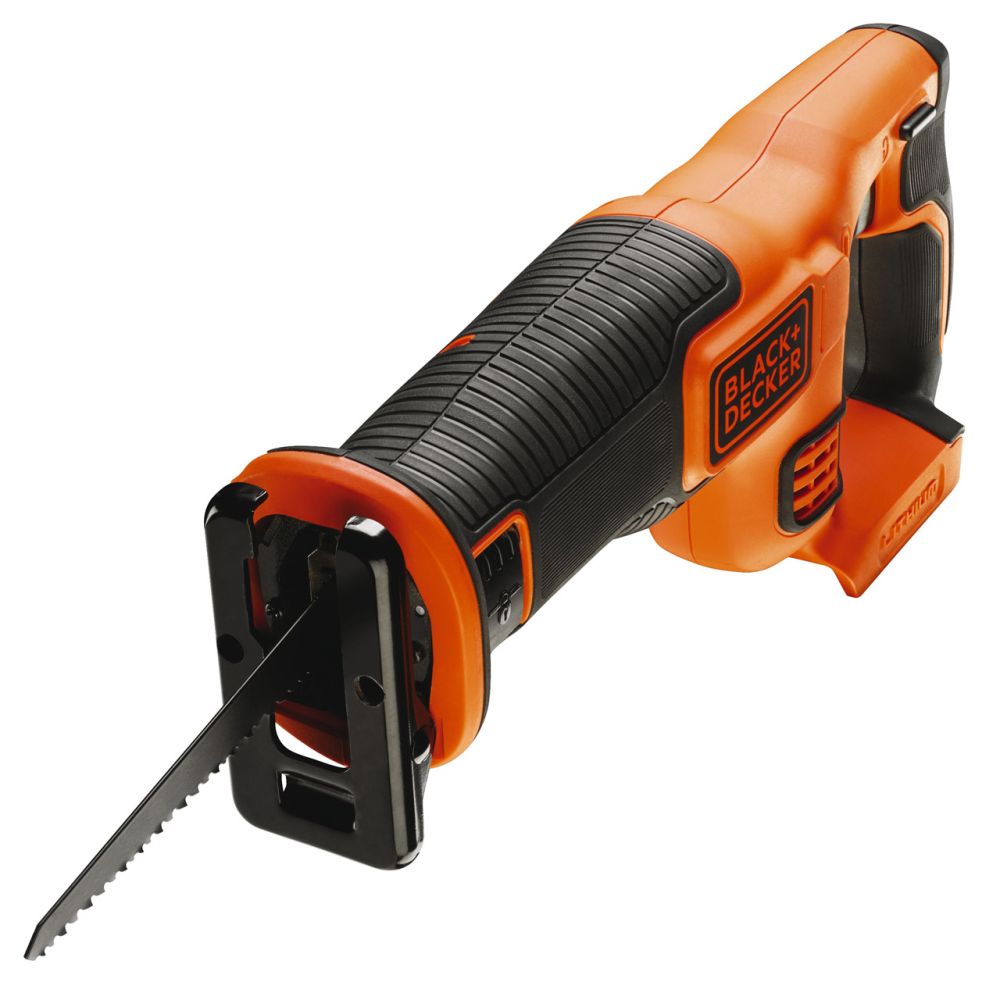 Аккумуляторная сабельная пила BLACK+DECKER, 18 В, 3000 ход/мин, 22 мм, без АКБ и ЗУ, BDCR18N