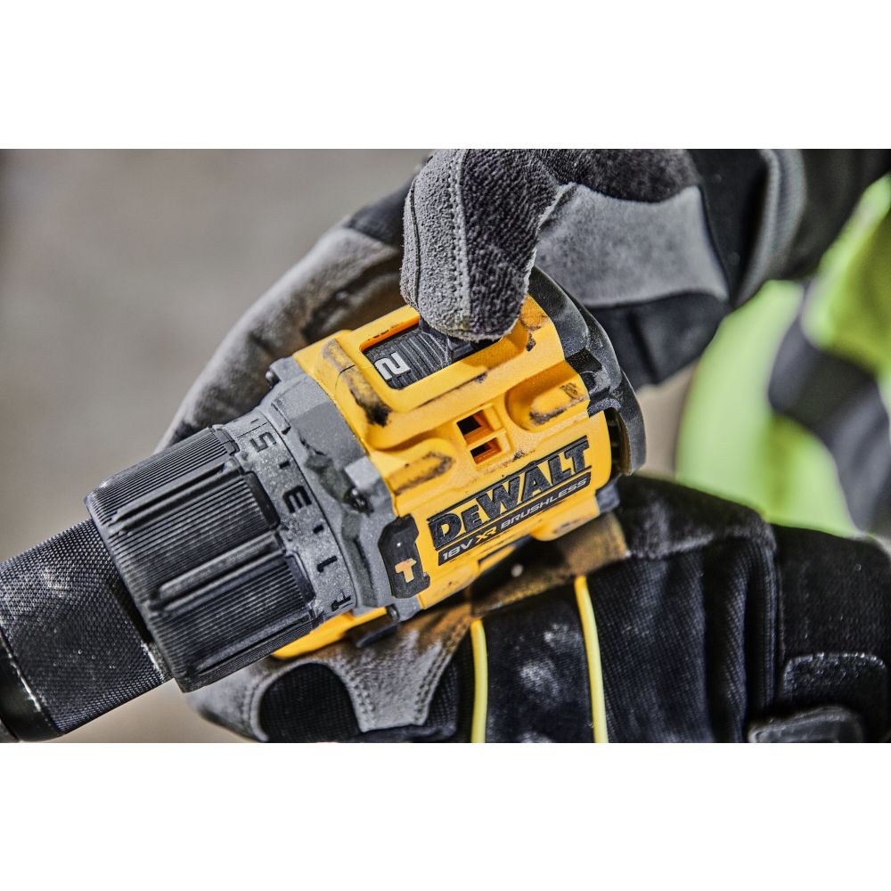 Ударная дрель-шуруповерт DEWALT DCD805NT, 18 В, 2000 об/мин, 34000 уд/мин, без АКБ и ЗУ, в кейсе TSTAK (DCD805NDWST1-70703)