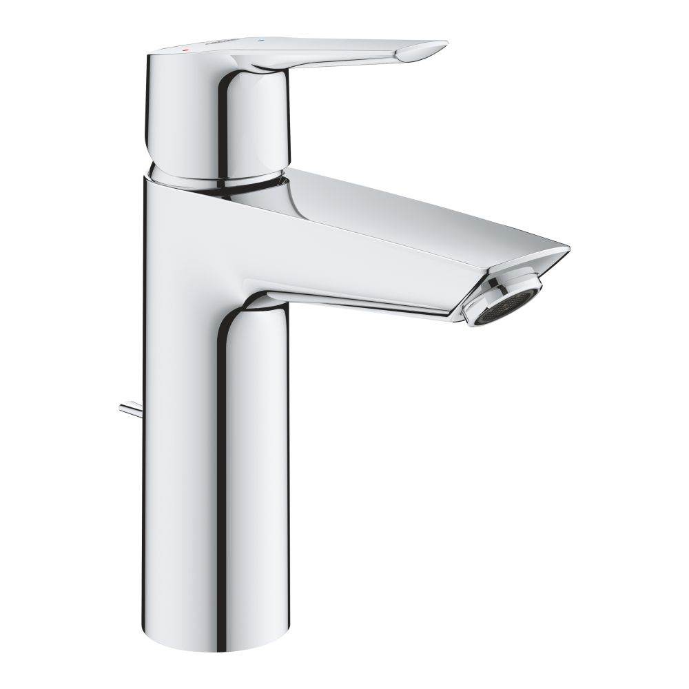 Смеситель для раковины однорычажный GROHE QuickFix Start с донным клапаном, M-Size, хром, (23552002)