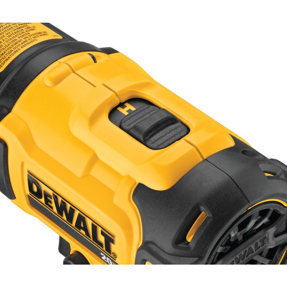 Аккумуляторный пистолет горячего воздуха DEWALT DCE530B, 20 В, 530°С, 190 л/мин, без АКБ и ЗУ (DCE530B-XJ)