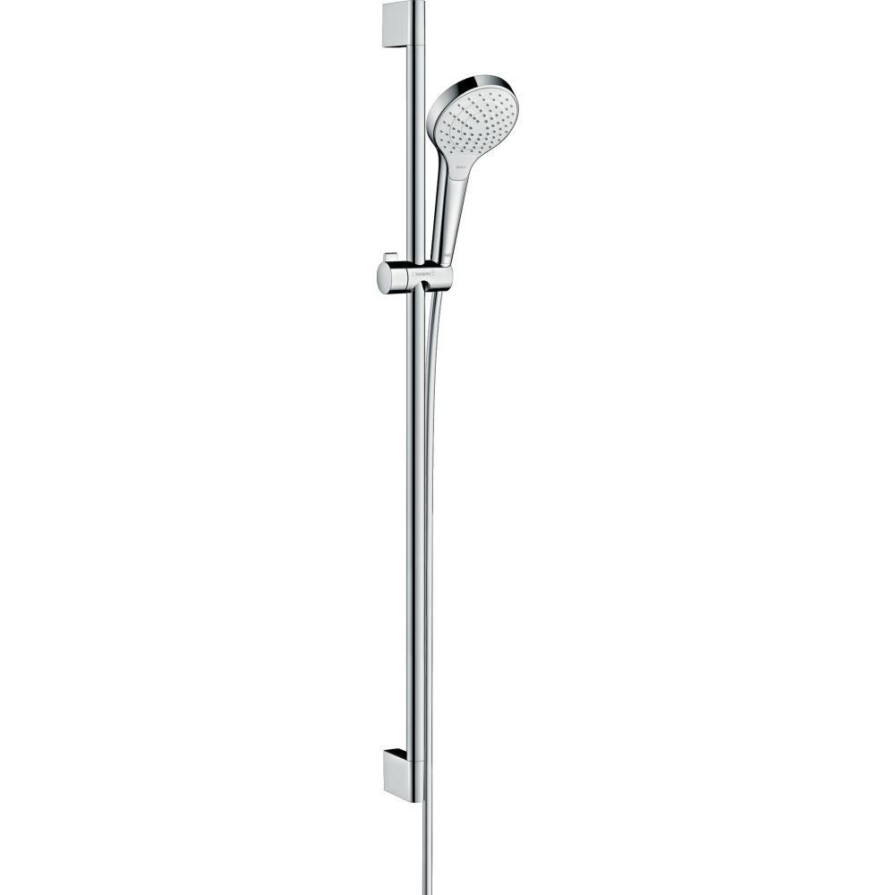Душевой гарнитур hansgrohe Croma Select S 110 3jet Vario EcoSmart со штангой 90 см 26573400, белый/хром