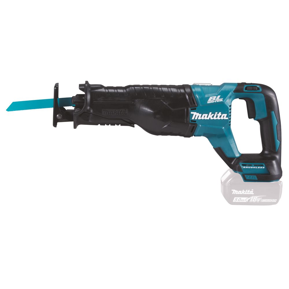 Аккумуляторная сабельная пила Makita LXT, 18 В, 3000 ход/мин, 32 мм, без АКБ и ЗУ (DJR187Z)