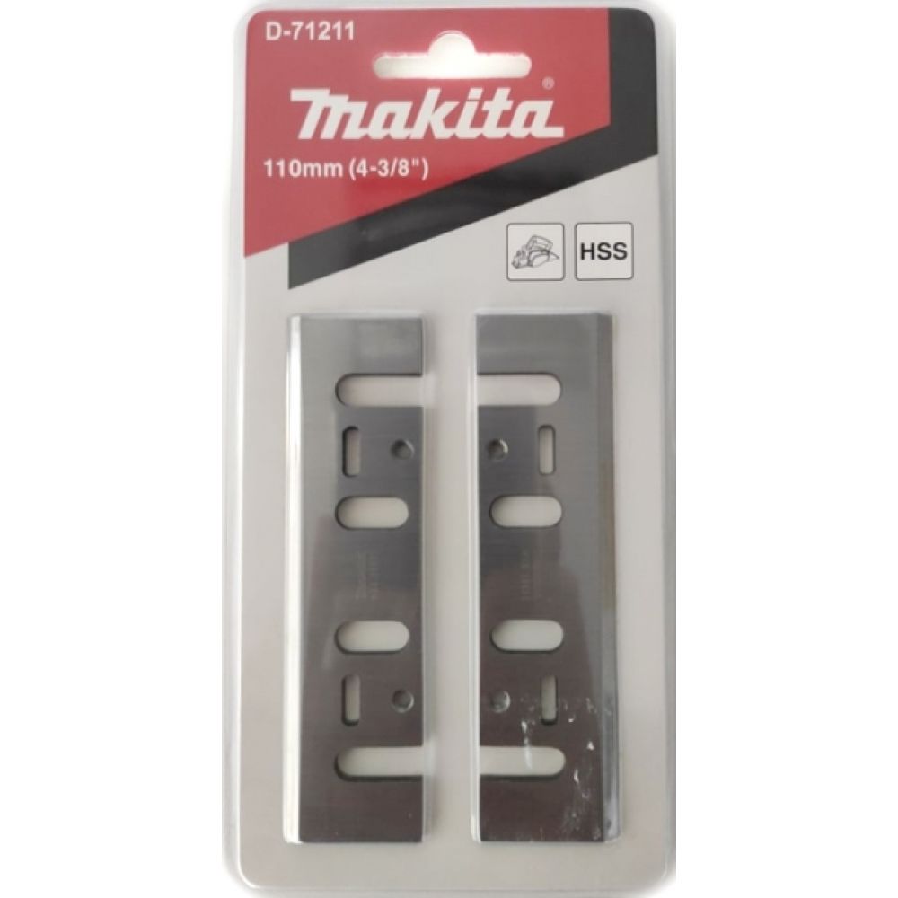 Нож односторонний Makita, HSS, 110 мм, 2 шт., D-71211