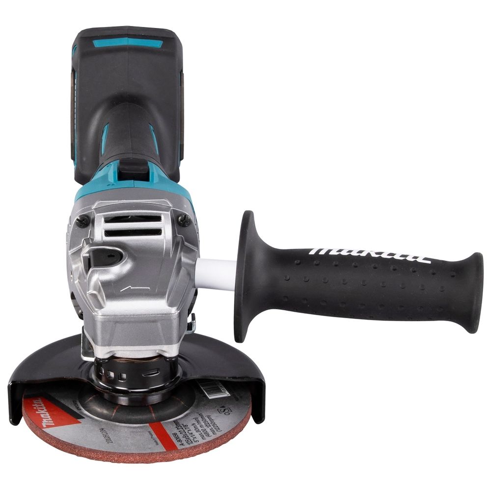 Аккумуляторная угловая шлифмашина Makita GA005GU201, 40 В, 125 мм, 8500 об/мин, с 2 АКБ 4 Ач и ЗУ, в кейсе MakPac