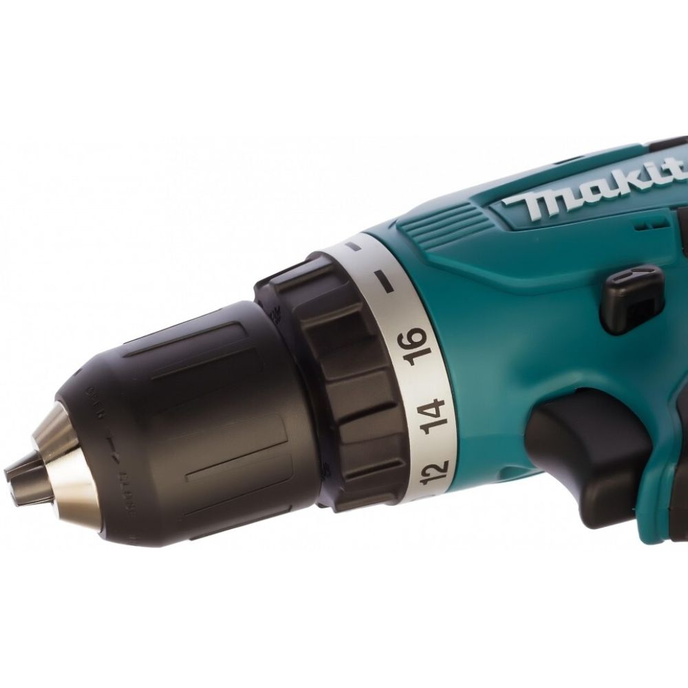 Аккумуляторная дрель-шуруповерт Makita DF347DWEX9, с набором бит, 2 АКБ 1.5 Ач и ЗУ, в кейсе