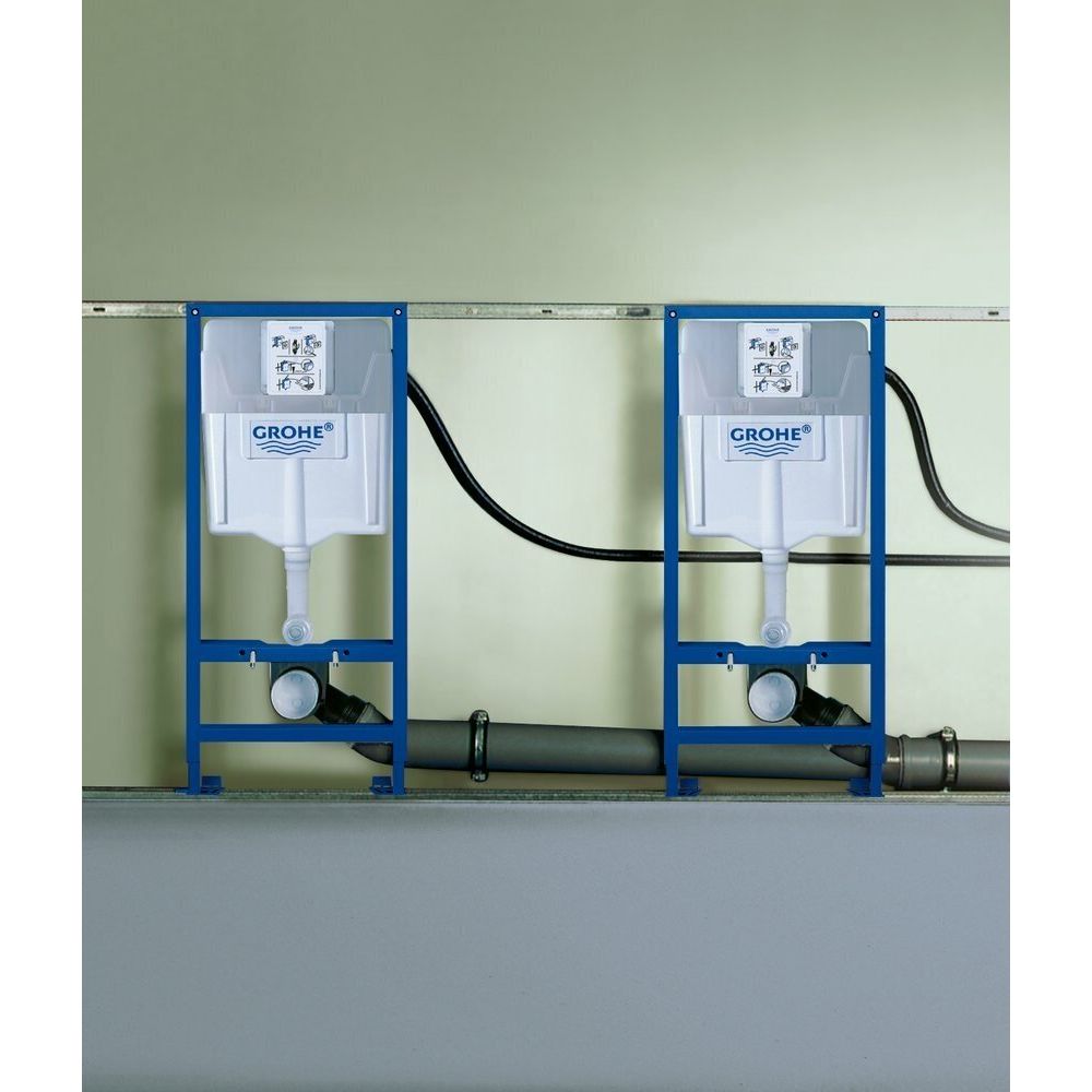 Комплект инсталляции для унитаза, GROHE Rapid SL 4 в 1 с панелью смыва Skate Air, хром (38750001)