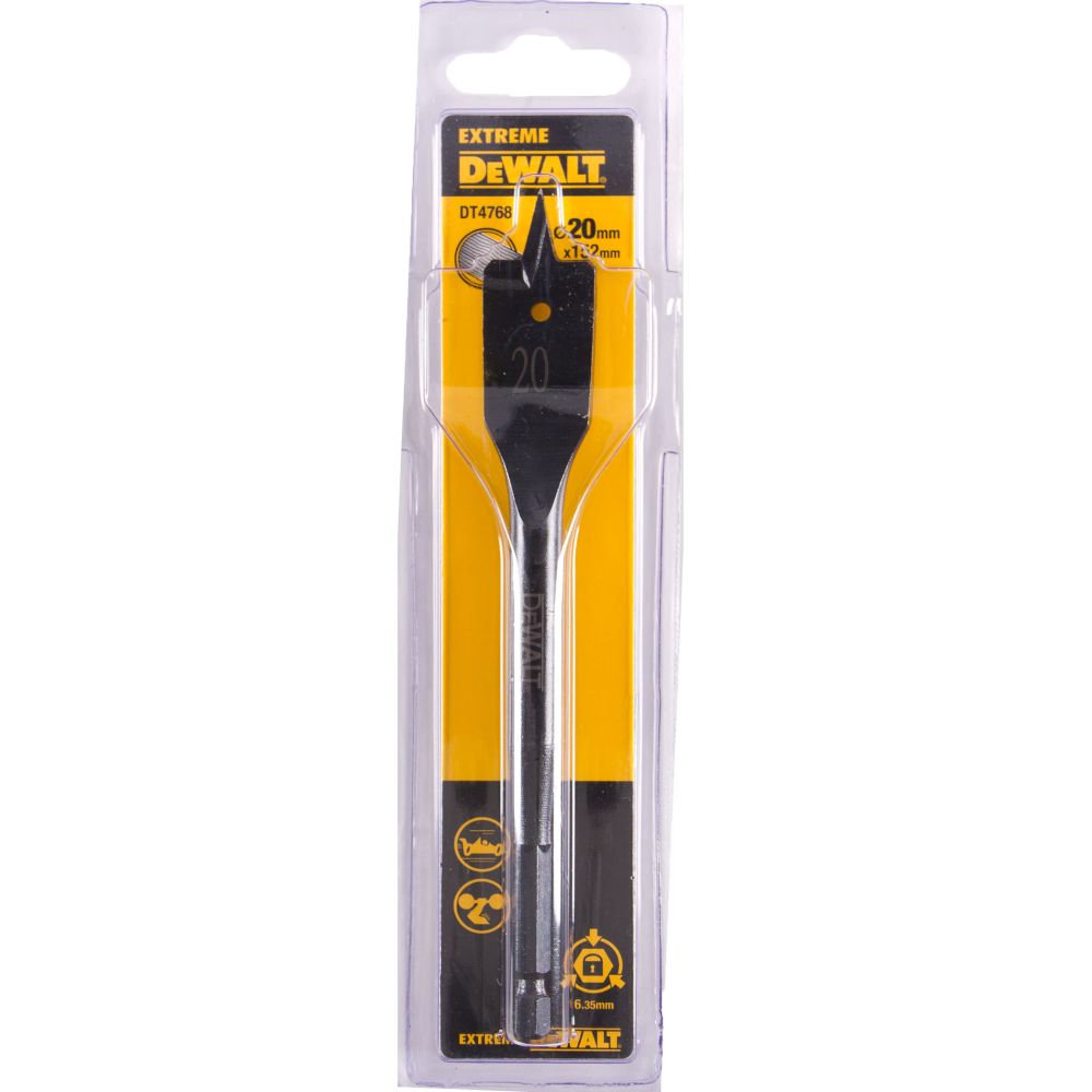 Сверло DEWALT EXTREME DT4769, по дереву перьевое IMPACT 1/4 дюйма 22 x 152 мм