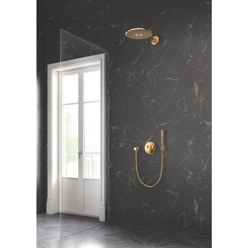 Внешняя часть термостата для душа GROHE Grohtherm SmartControl на 3 потребителя, круглая, холодный рассвет глянец (29121GL0)