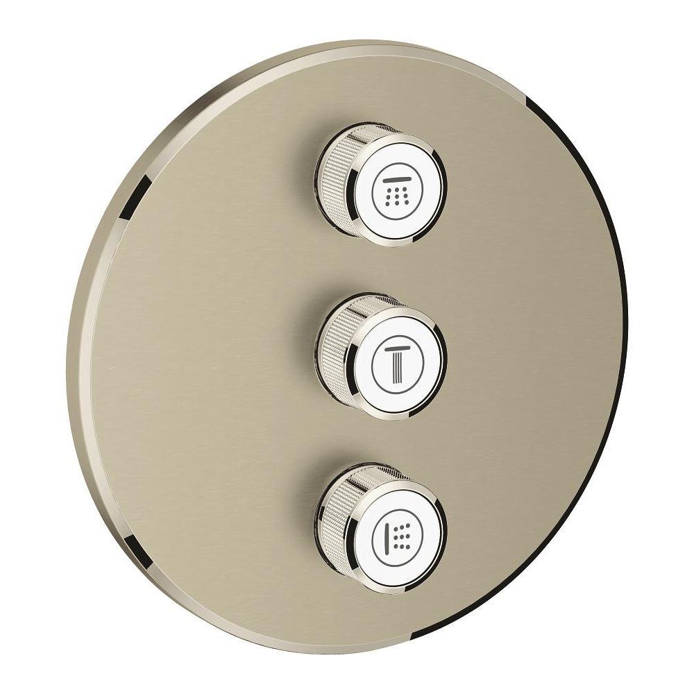 Внешняя часть переключателя потоков GROHE Grohtherm SmartControl на 3 потребителя, никель матовый (29122EN0)