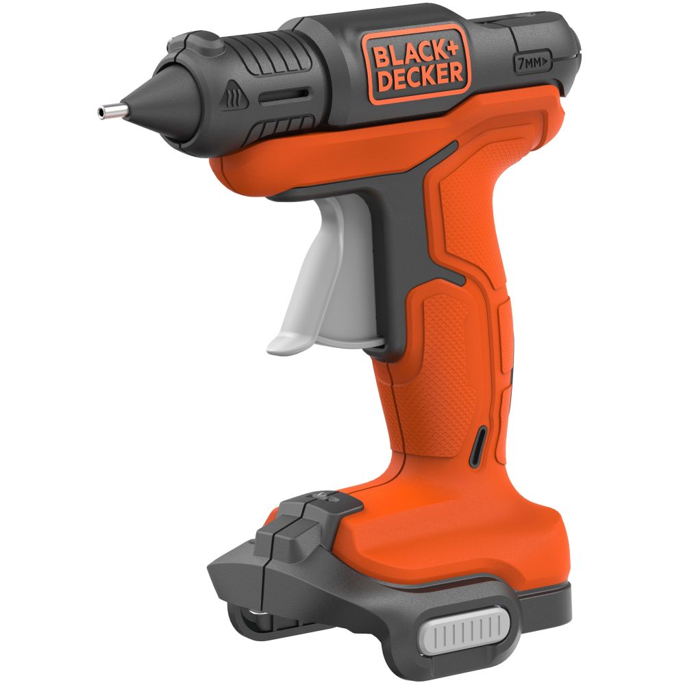 Аккумуляторный клеевой пистолет BLACK+DECKER BDCGG12N-XJ/U, 12 В, 150°С, без АКБ и ЗУ (УЦЕНКА-ПОВРЕЖДЕНА УПАКОВКА)