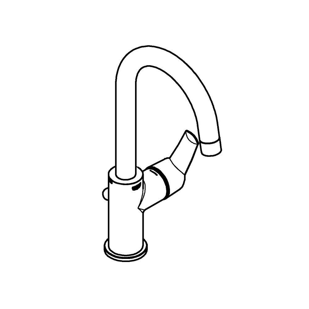 Смеситель для раковины GROHE Start QuickFix с донным клапаном, хром (23554001)