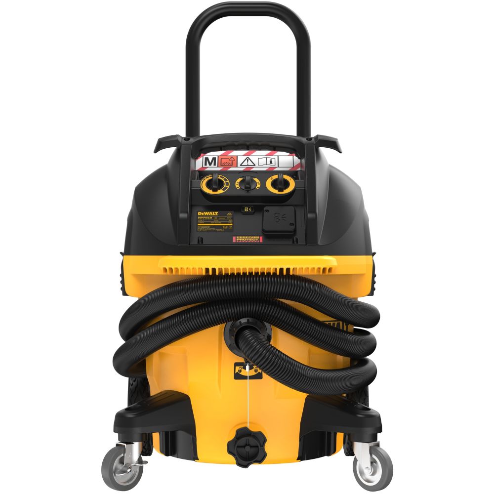 Строительный пылесос DEWALT DWV905MKIT, 1400 Вт, 38 л, с комплектом аксессуаров (DWV905MKIT-QS)