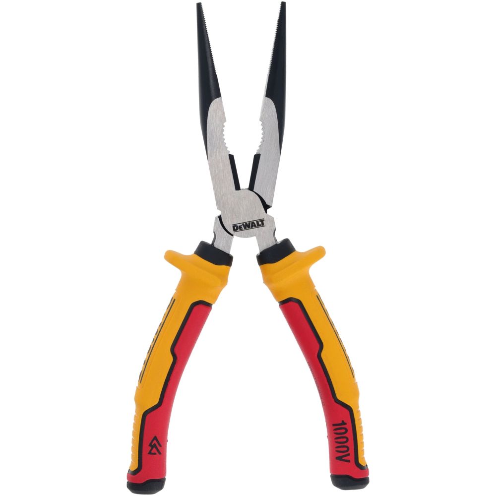 Плоскогубцы DEWALT DWHT82804-0, с удлиненными губками и токоизолирующими рукоятками, 20 см